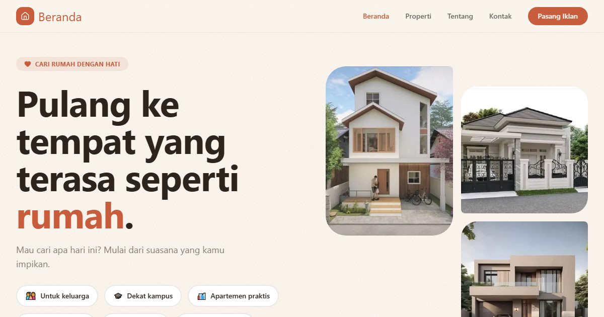 Tampilan Beranda